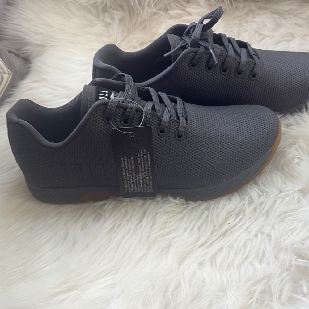 NoBull Men's Gray Casual Lace-Up Sneakers